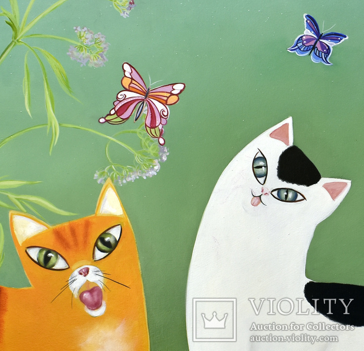Картина "Коты и валериана", фото №4