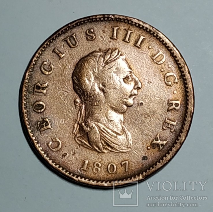 1807 United Kingdom halfpenny