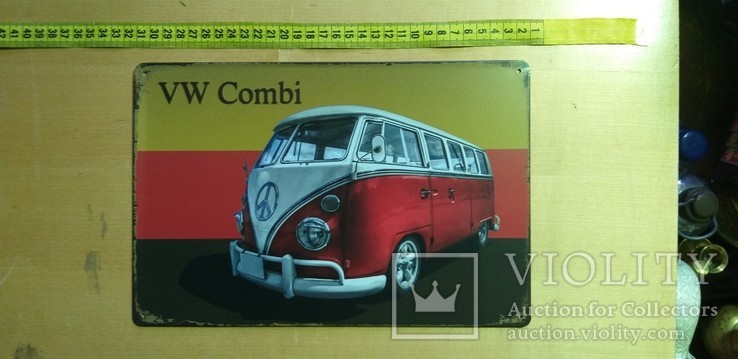 Табличка" Вольцваген комби автобус"