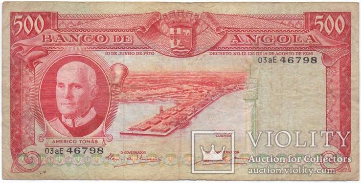Ангола 500 эскудо 1970, фото №2