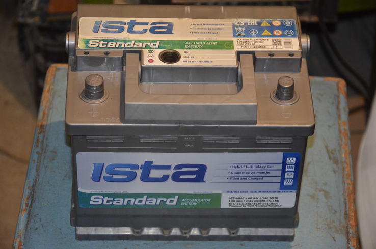 Автомобильный аккумулятор ISTA 6СТ-60 А1 Standard, фото №2