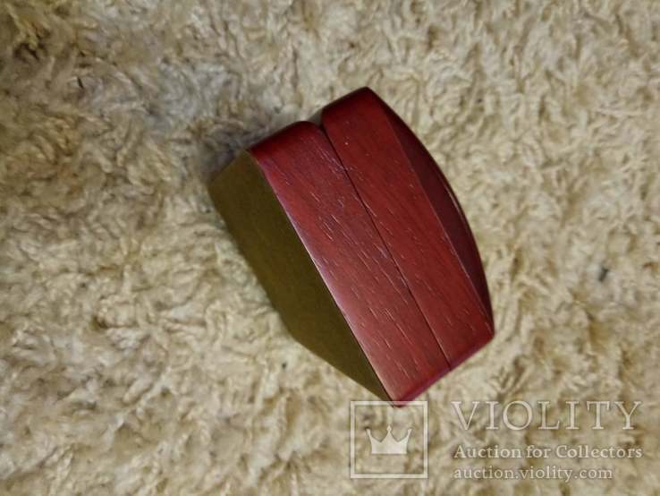 Деревянный футляр (коробка) под монету и слиток (№ 14), фото №9