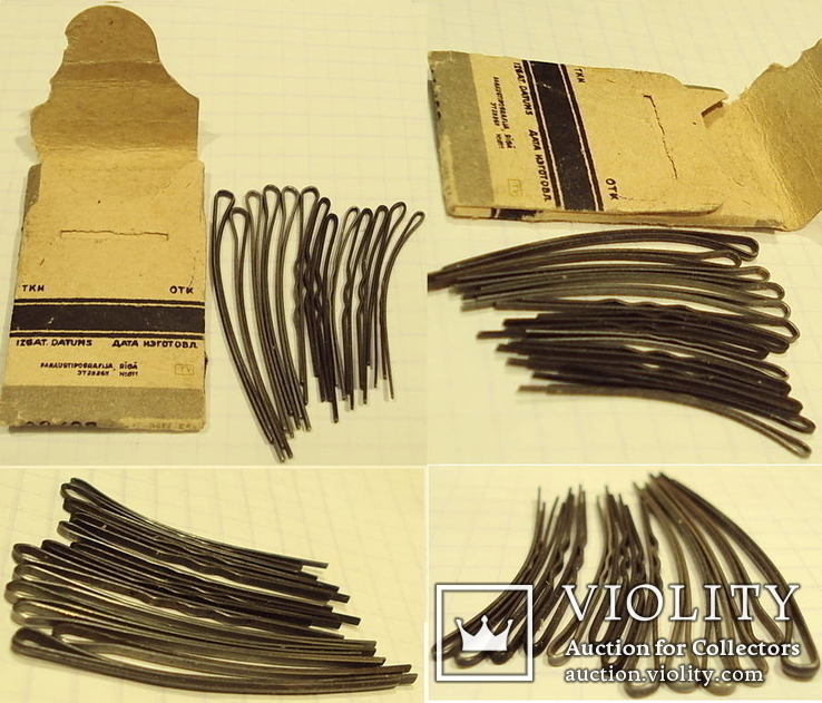 Заколки для волос из СССР,(1-пакет в пакете=13 шт.заколок), фото №4