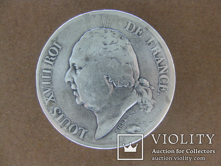 5 франков 1822 W, Франция, Лилль, фото №3