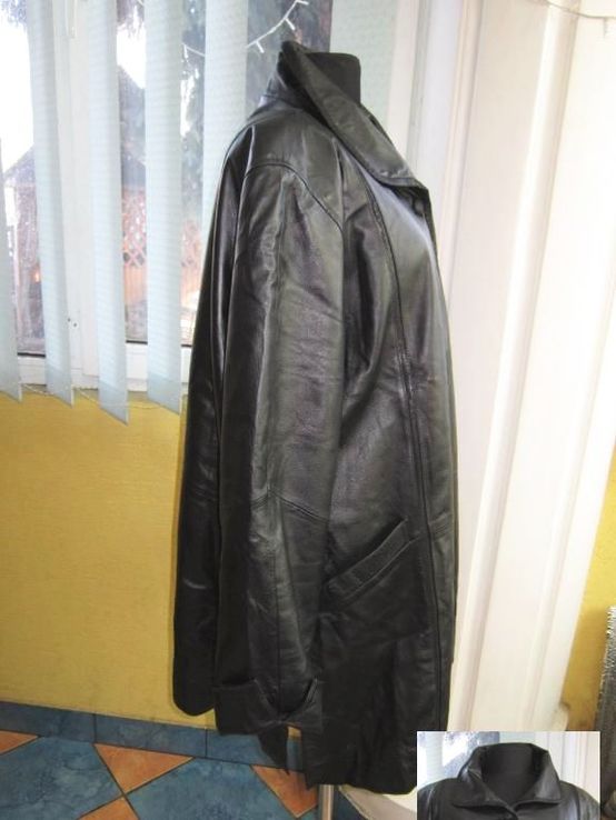Оригинальная большая женская кожаная куртка ARITANO. Италия. Лот 326, фото №8