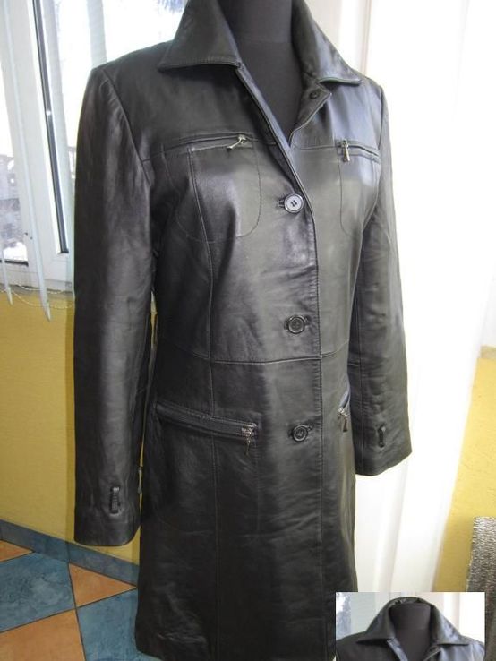 Женская кожаная куртка -плащ EDITION De LUXE. Франция. Лот 329, фото №2