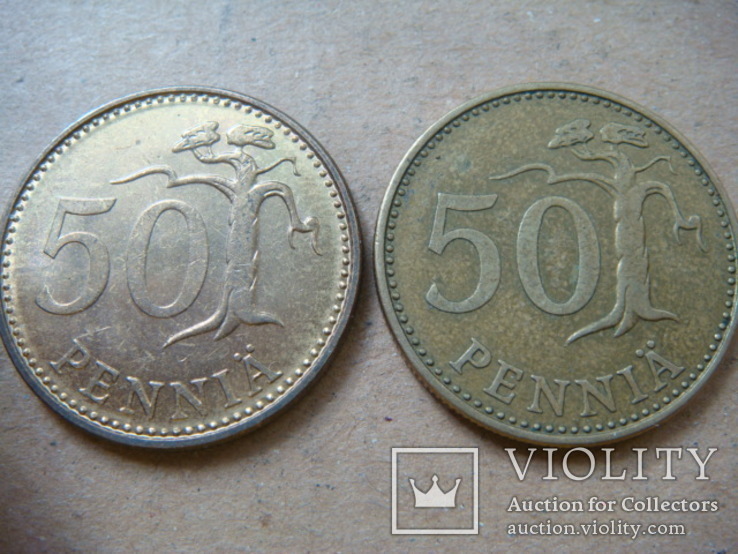Финляндия 50 пенни, 1971,72
