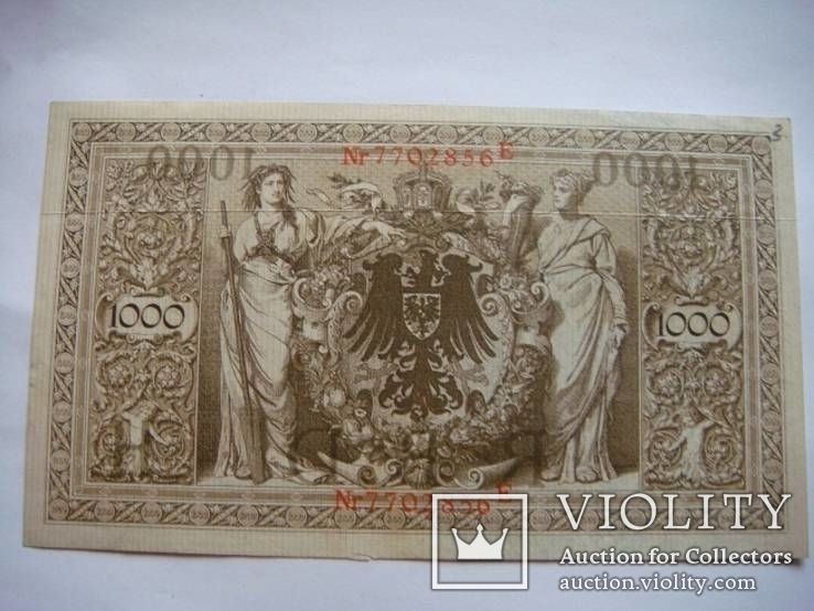 1000 марок 1910 р 2 шт. разные цвета печати, фото №5