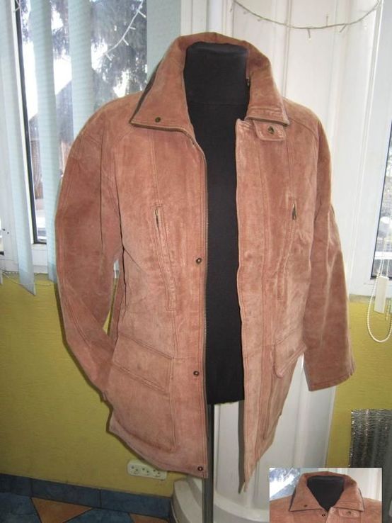 Утеплённая кожаная мужская куртка MAN*S. Лот 345, фото №2