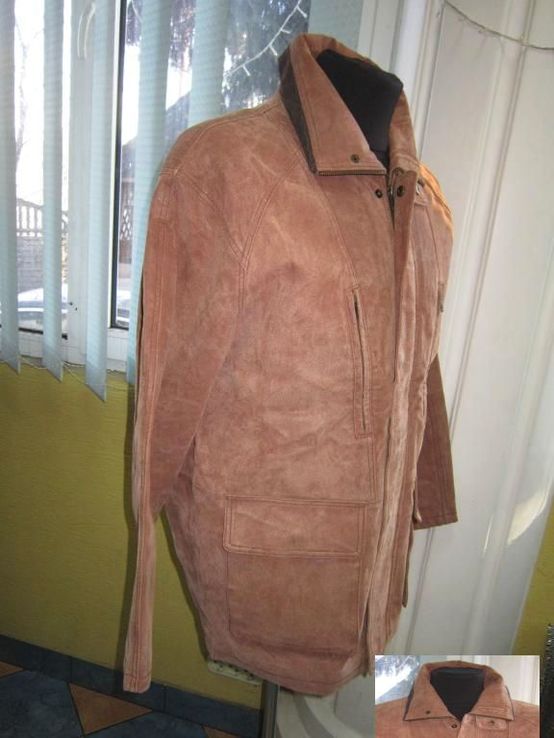 Утеплённая кожаная мужская куртка MAN*S. Лот 345, фото №8