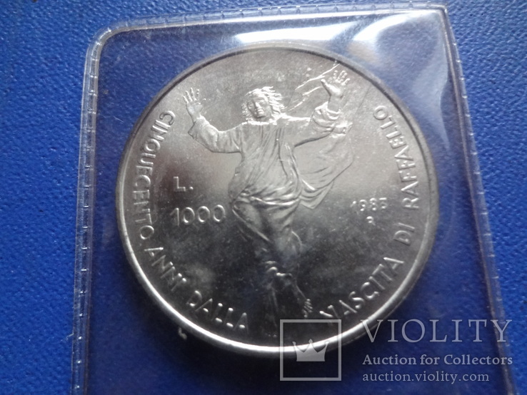1000  лир 1983  Сан-Марино  серебро запайка   (Ж.5.5)~, фото №4