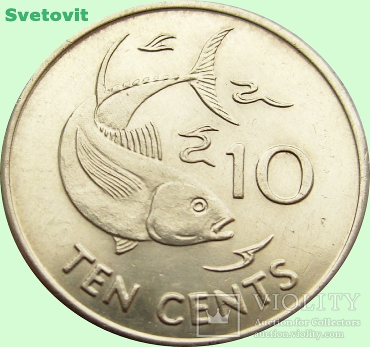 30.Сейшелы 10 центов, 1994 год