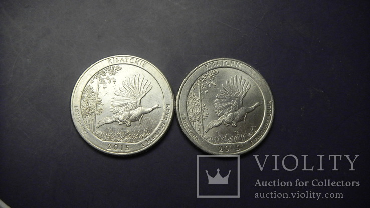 25 центів США 2015 Кісатчі (два різновиди)