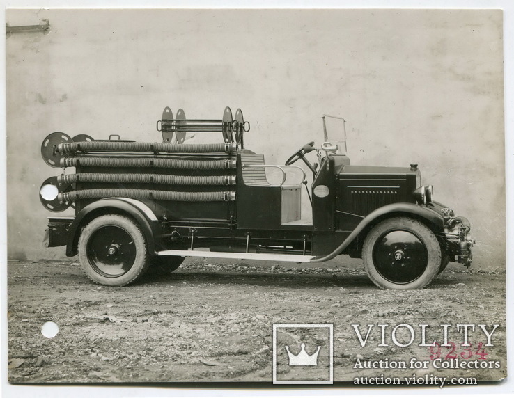Пожарная машина, 1920 - нач. 1930-х гг. Фото из каталога производителей со штампами., фото №2