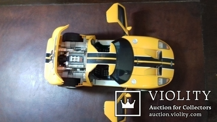 2003 MegaBloks ProBuilder Ford GT yellow пластмассовый конструктор сделано в Канаде, фото №5