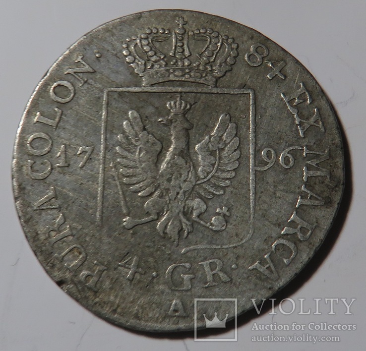 4 гроша 1796 г., Фридриха Вильгельма короля Пруссии., фото №3