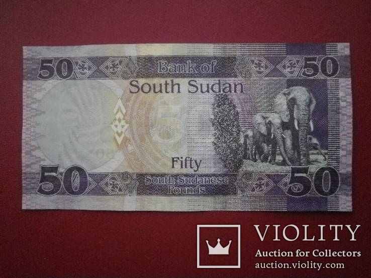 Південний Судан 2017 рік 50 фунтів UNC., фото №2