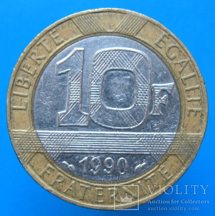 Франція 10 франків 1990 р.