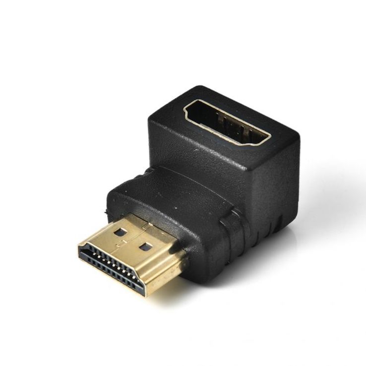 Переходник HDMI AM/AF мама-папа угол 90 градусов