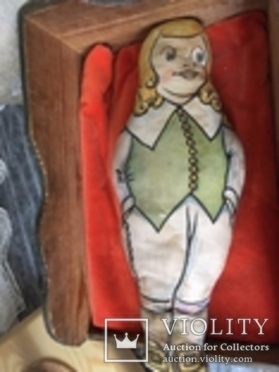 1920-1930. Кукла «мальчик - паж» набитая ватой Кукла двухстороняя, фото №3