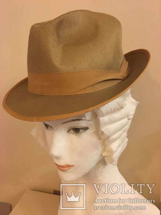 Антикварная мужская или женская 1930-1950 год.шляпка.Лондон., фото №4