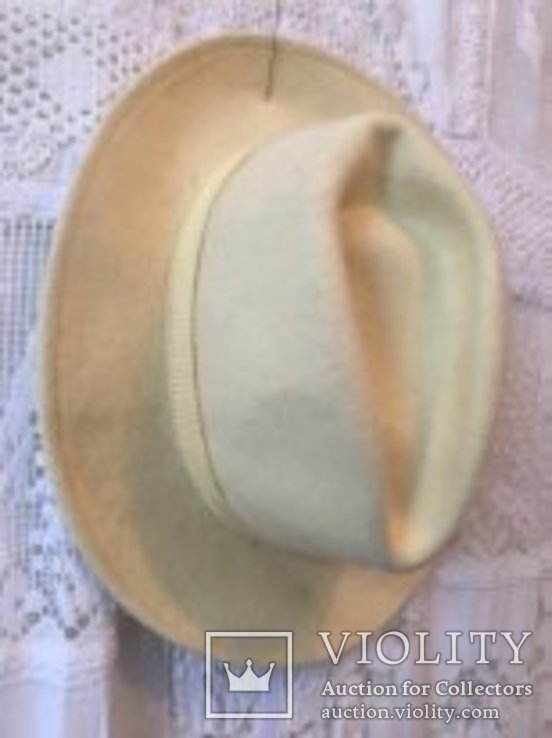 Шляпка фетр желтого цвета.Италия, фото №5
