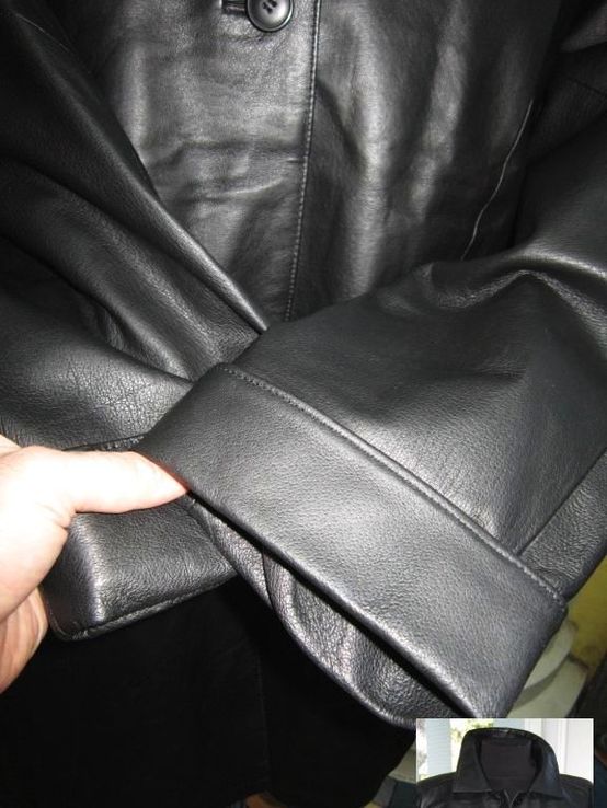 Большая женская кожаная куртка Collection CHALICE. Лот 320, фото №4