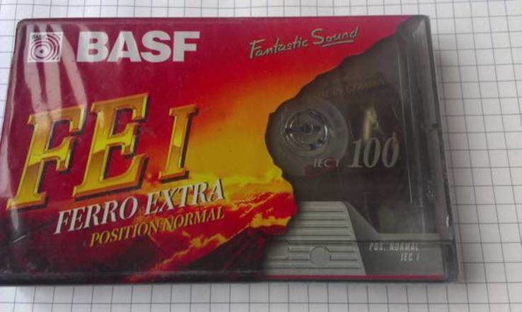 Аудиокассета BASF FE I, 100 мин, новая, фото №2