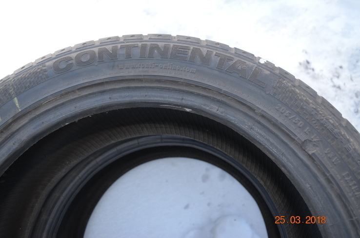 Шины 205/50 R17 93W CONTINENTAL SPORTCONTACT 2  лот 2 шт., фото №7