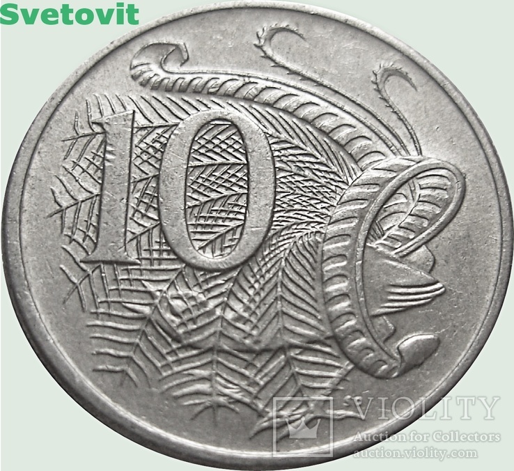 166.Австралия 10 центов, 1983 год, лирохвост, фото №2