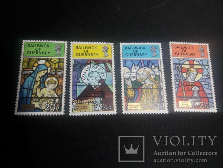 Полная серия марок Гернси(Великобритания) 1973 г.
