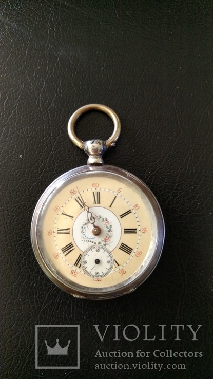 Серебряные карманные часы, фото №2