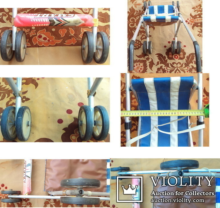Детская раскладная коляска для кукол и перевозки младенцев до двух лет из СССР, фото №6