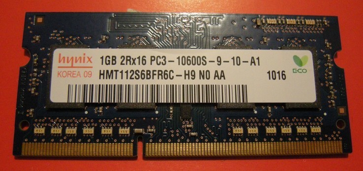 DDR3 HYNIX 1GB 1Rx8 PC3-10600S-9-10-B1, photo number 2