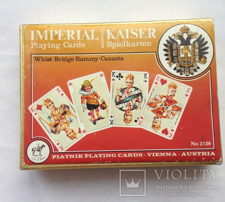 IMPERIAL KAISER Комплект 2 колоды Австрия Вена, фото №2