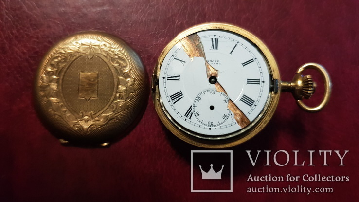 Золотые карманные часы ANCRE LE PARC 1910, фото №2