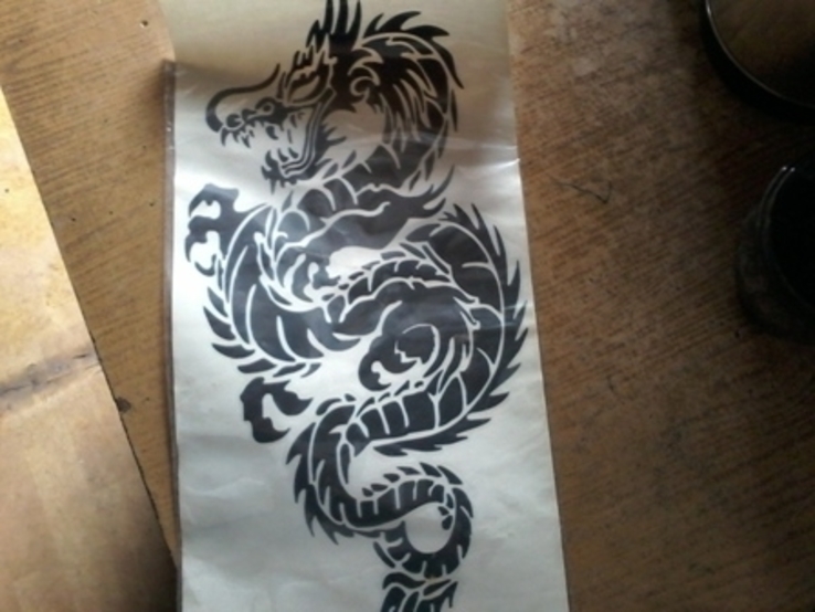 Наклейка дракон., фото №2
