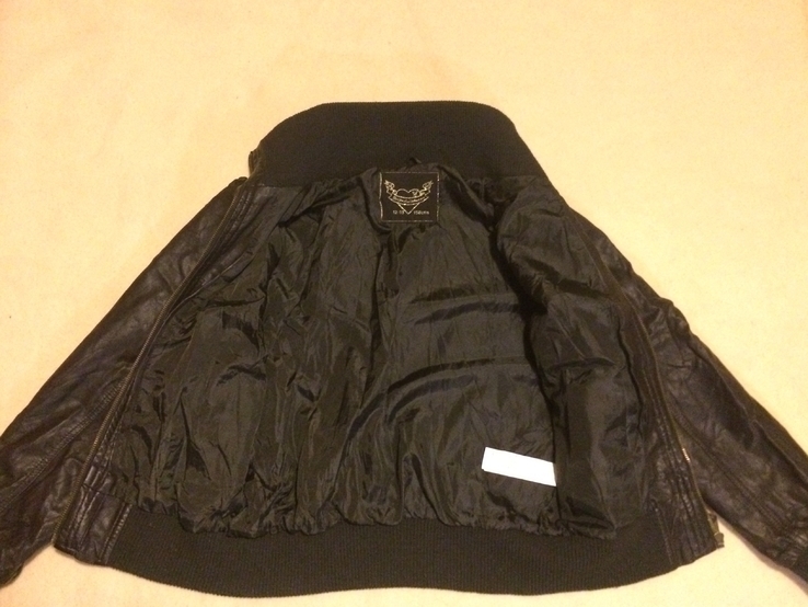 Курточка Весенняя кожзам XS-S, 12-13, 158см, photo number 6