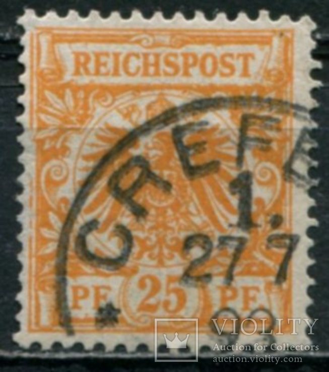 1889 Германия стандарт 25 pfg