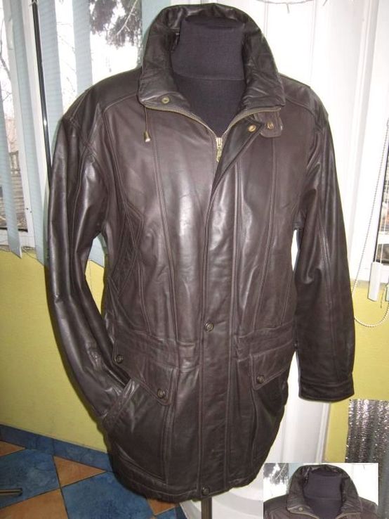 Утеплённая кожаная мужская куртка C.A.N.D.A., C&amp;A. Лот 335, фото №3