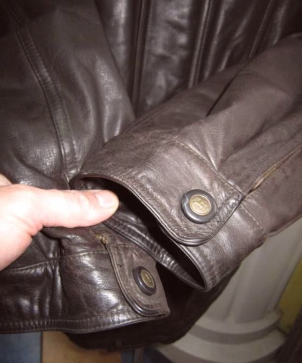 Утеплённая кожаная мужская куртка C.A.N.D.A., C&amp;A. Лот 335, numer zdjęcia 6