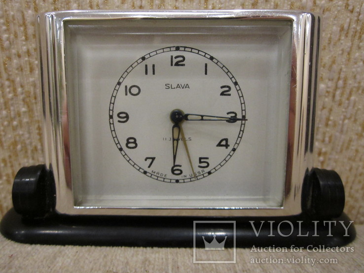 Часы будильник Слава 11 камней 1957 год, photo number 3
