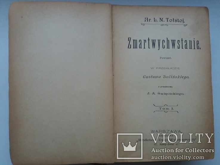 Hr.L.N.Tolstoj "Zmartwychwsyanie"одна книга в ній три томи, фото №4