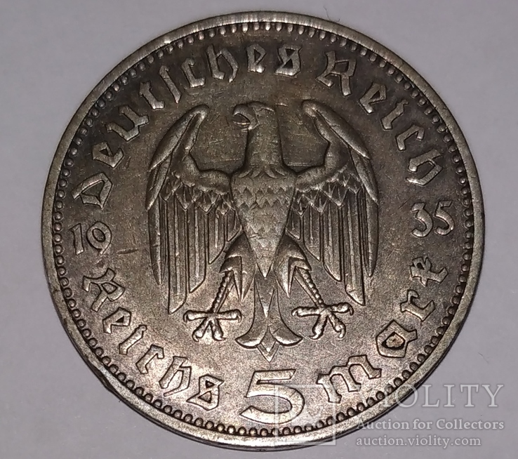 5 марок 1935  год "j", фото №5