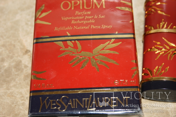 Винтаж духи opium yves saint laurent спрей в слюде, фото №2
