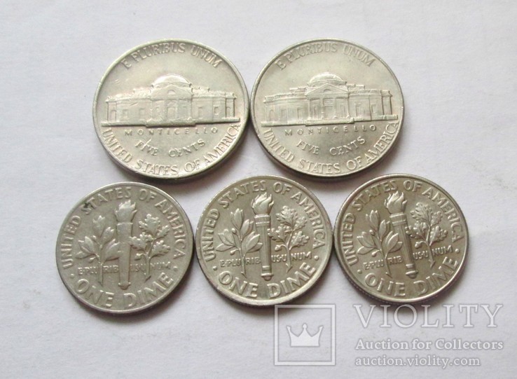 Центы.  5 монет, фото №3