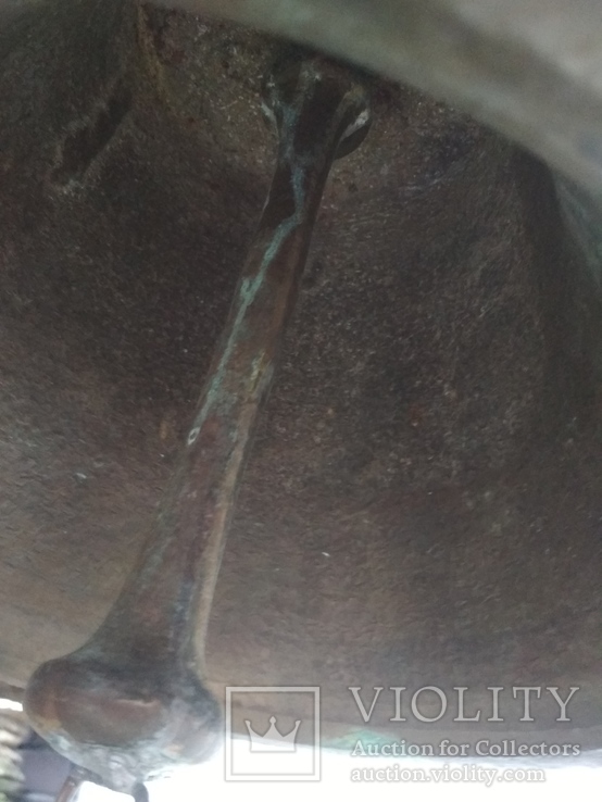 Колокол антикварный бронза роскошный звон, фото №3