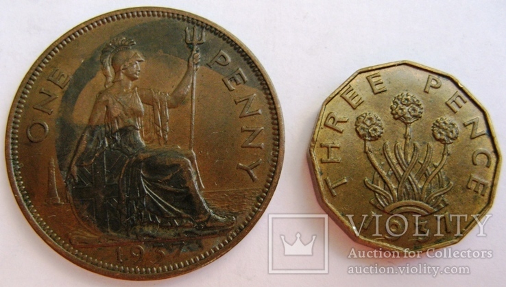 Великобритания, комплект фартинг - 1/2 фунта *8 монет (1929-1937), фото №7
