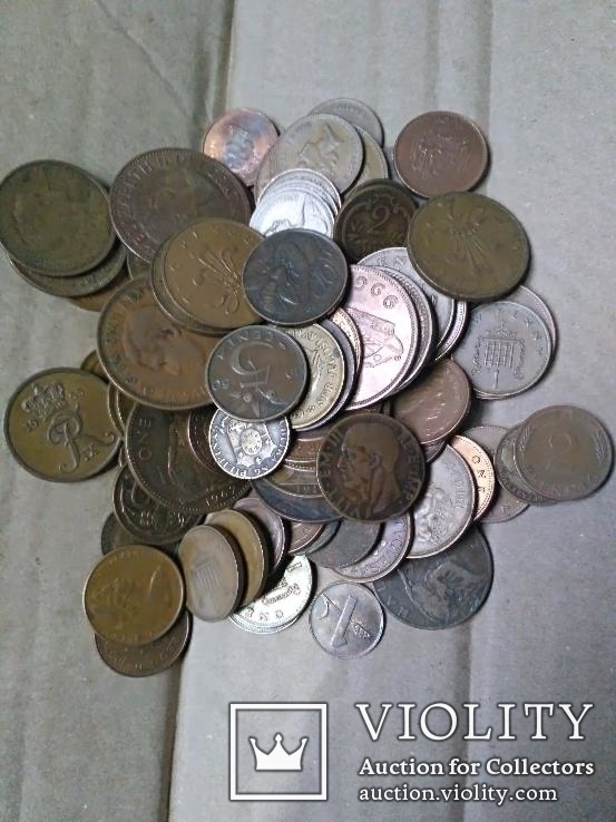 Лот "Монеты из бронзы 1900-2000гг"., 93шт, фото №2