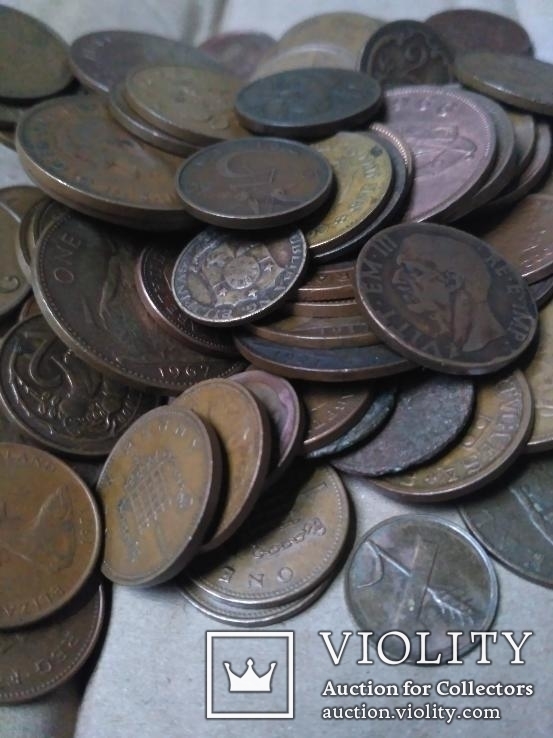 Лот "Монеты из бронзы 1900-2000гг"., 93шт, фото №3